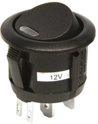 Carpoint Kapcsoló, Kerek, Fekete (370810681)