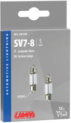 LAMPA Izzó Lampa 12 V 5w Sv7 Soffita 8x28mm (0158130)