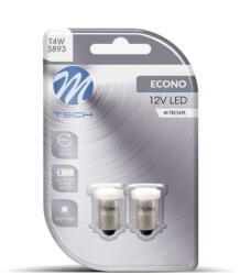 m-tech Izzó 12v Ba9s Led Smd Fehér 4xsmd Pár (72lb009w)