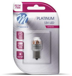 m-tech Izzó 12v Ba15s Led Smd Canbus 1 Db 15x2835 Smd Led Piros (72lb826r-01b)