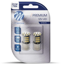 m-tech IZZÓ, 12V, BA15S, LED, CANBUS, PÁR, FEHÉR, 48XSMD (72LB354W)