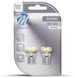 m-tech LB078W T10 Led Izzó, Fehér, 12V W5W (72LB078W)