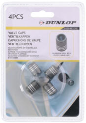 Dunlop Szelepsapka, ALU, Műanyag maggal, Szürke, 4db (33053028)