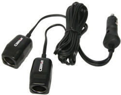 Carpoint Szivargyújtó elosztó, 2x12V, 2M kábel (370523485)