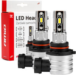 AMiO Led Izzó H-Mini Sorozat HB3 9005/HIR1 9011/H10 42W 6500K 2db (0503334)