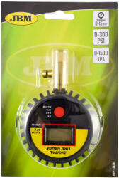 JBM Légnyomásmérő, Digitális, 0-15 Bar (0253418)