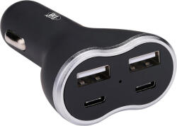 ALL Ride AllRide Szivargyújtós Töltő, 2xUsb/USb-C, 12/24V (33247199)