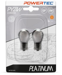 m-tech POWERTEC IZZÓ 12V 21W BAU15S BOROSTYÁN PÁR KRÓMOZOTT (72PTZCH3602B)