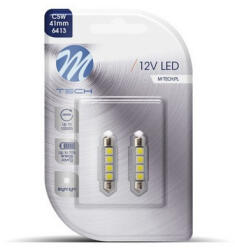m-tech LB311W Szofita Led Izzó, Fehér 41mm, Canbus, 12V C5W (72LB311W)