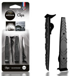 Aroma Car Illatosító Clips, Black, 4 db (5492381)