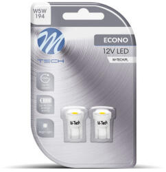 m-tech LB040W T10 Led Izzó, Fehér, 12V W5W (72LB040W)