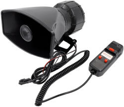 MaxSpeed Sziréna + Mikrofon, Két szólamú, 80W (56HN726)