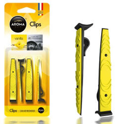 Aroma Car Illatosító Clips, Vanillia, 4 db (5492385)