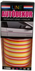 Line Öntapadós Dekorcsík 8x130cm, Piros-Citromsárga, 23 (30311239)