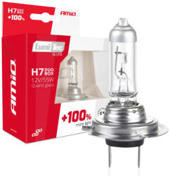 AMiO Halogén Izzó H7 12V 55W LumiTec SILVER +100% DUO (0501403)