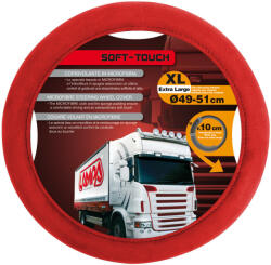 LAMPA Soft Touch Kormányvédő - Piros, 49-51Cm XL (0198685)