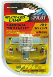 LAMPA 12 V-os többfunkciós LED-es lámpa 36 LED - (PY21W) - BAU15s - 1 db - Borostyánsárga (0158443)