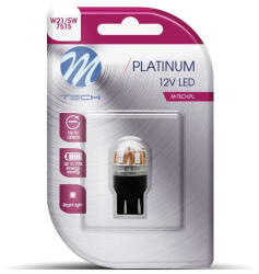 m-tech LB829R-01B Led Izzó W21/5W, Piros, Canbus 12V (72LB829R-01B)