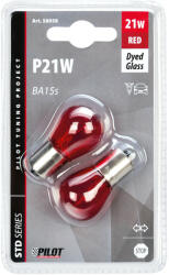 LAMPA Izzó Lampa 12 V 21 W Piros Pár (0158058)