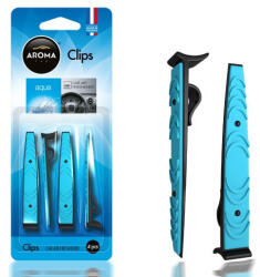 Aroma Car Illatosító Clips, Aqua, 4 db (5492380)