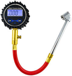 JBM Légnyomásmérő Digitális, Tömlővel 0-15Bar (0253417)