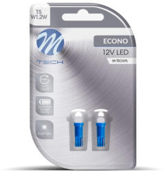 m-tech LB053B T5 Led Izzó, Kék, 12V (72LB053B)