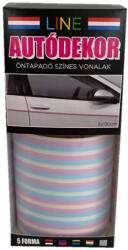 Line Öntapadós Dekorcsík 8x130cm, Babakék-Rózsaszín, 35 (30311352)