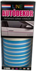 Line Öntapadós Dekorcsík 8x130cm, Türkiz-Világoskék, 34 (30311345)