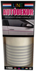 Line Öntapadós Dekorcsík 8x130cm, Világosszürke, 76 (30311765)