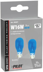 LAMPA Izzó 12 V 16w üvegf. Kék (0158307)