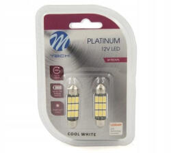 m-tech LB816WW Szofita Izzó, Meleg Fehér 41mm, 12V C5W (72LB816WW)