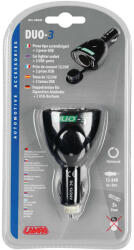 LAMPA Szivargyújtós Töltő, 2xUSB, 2A 12/24V (0139047)
