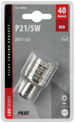 LAMPA BAY15d Led, 21/5W Piros (0158442)