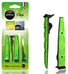 Aroma Car Illatosító Clips, Lemon, 4 db (5492383)