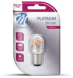 m-tech LB827W01B Led Izzó P21/5W, Fehér, Canbus 12V BAY15d (72LB827W01B)