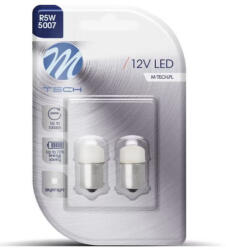 m-tech LB033W BA15S Led Izzó, Fehér 12V (72LB033W)
