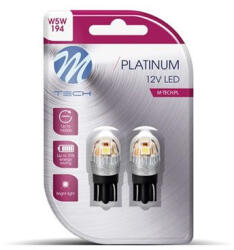 m-tech LB835W02B, T10 Led Izzó, Fehér, Canbus (72LB835W02B)