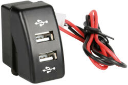 LAMPA Original-Fit, Dupla USB töltő, 12/24V, Daf Kompatibilis (0197962)