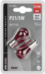 LAMPA Izzó Lampa 12v 21/5w Piros 2db (0158059)