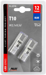 LAMPA Izzó Lampa 12 V T10 2db Kék Hy (0158148)