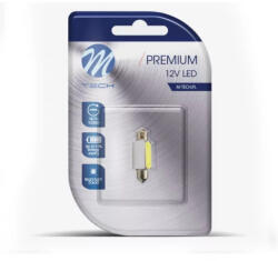 m-tech LB080W Szofita Led Izzó, Fehér 36mm, 12V C5W (72LB080W)