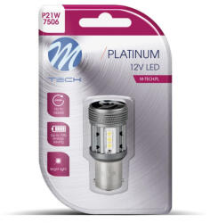 m-tech LB851W-01B, P21W Led Izzó, Fehér, Canbus (72LB851W01B)