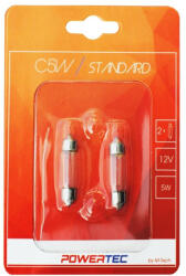 m-tech PowerTec, C5W Szofita Izzó, 36mm 12V 5W (72PTZ3302B)
