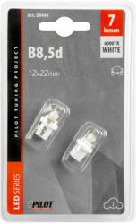 LAMPA 12V-os B8, 5d műanyag foglalatos műszerfal égő - 2 darabos-Fehér (0158494)