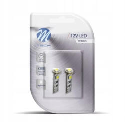 m-tech LB324AW T10 Led Izzó, Fehér, Canbus, 12V W5W (72LB324AW)