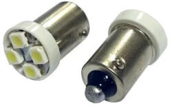 Maxspeed BA9S Led Fehér, 12V 0.7W (56LED1155)