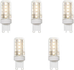 LUEDD 5 darabos G9 LED izzókészlet átlátszó 2W 370 lm 3000K (03411)