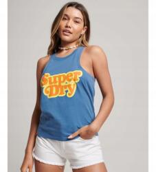 Superdry Kék Logó Nyomtatású Felső (40) (574325)