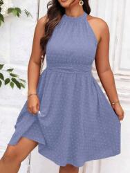 Shein IC45115 Shein Ruha Térdig Érő Kék Pöttyös (3) 48