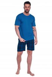 Cornette California férfi pizsama 326/186 kék Kék M (326/186)